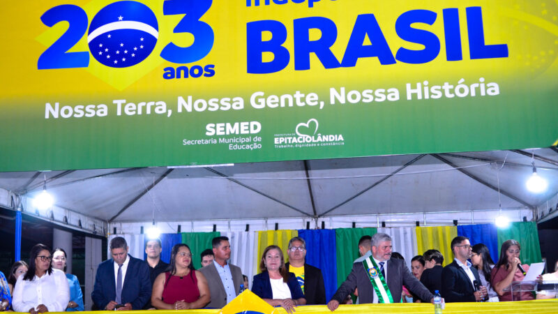 Prefeitura de Epitaciolândia realiza desfile cívico em alusão aos 203 anos da Independência do Brasil
