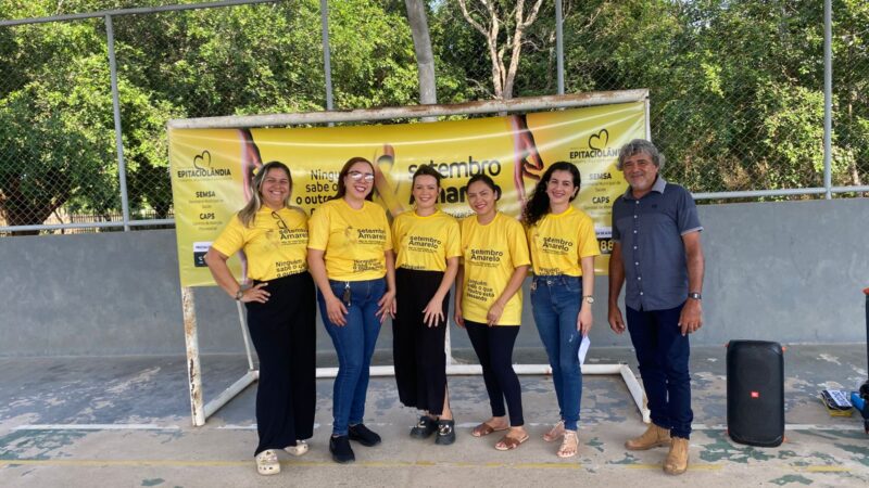 Prefeitura de Epitaciolândia realiza ação do Setembro Amarelo na Escola Luiz Gonzaga da Rocha
