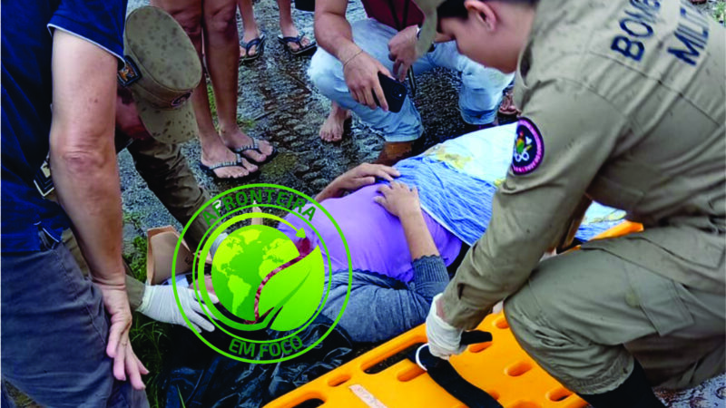 Grave acidente de trânsito é registrado na parte alta de Brasiléia