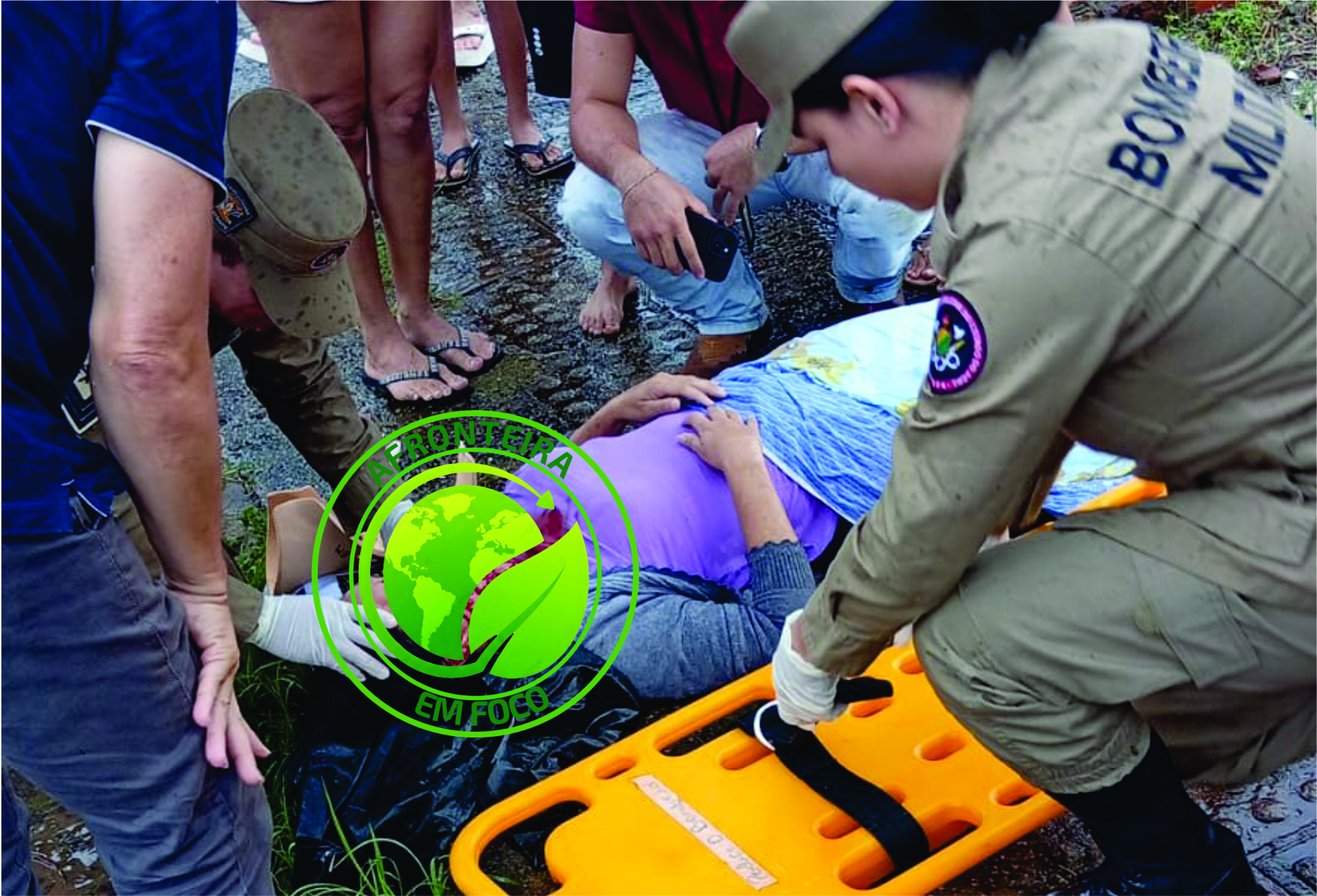 Grave acidente de trânsito é registrado na parte alta de Brasiléia