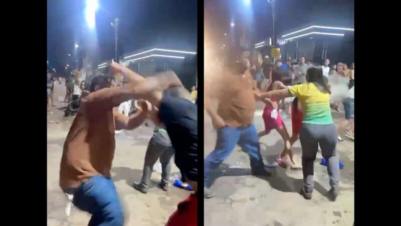 Garrafadas, socos e pontapés: briga generalizada assusta moradores no centro de Brasiléia