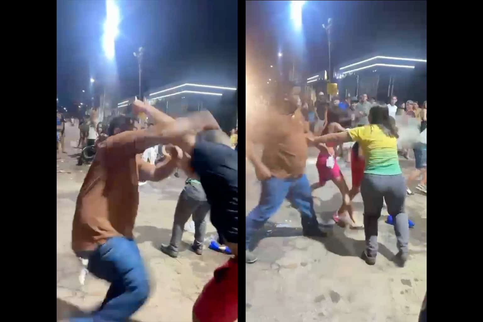 Garrafadas, socos e pontapés: briga generalizada assusta moradores no centro de Brasiléia