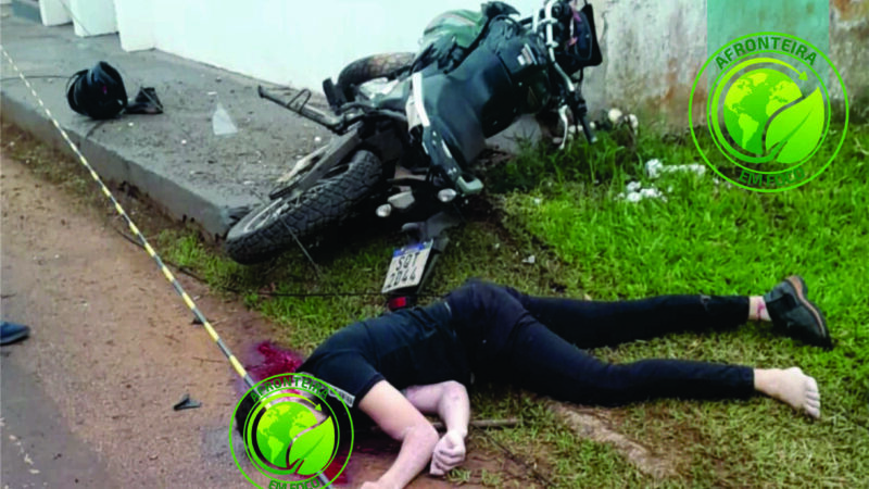 Grave acidente de moto deixa jovem morto na manhã deste domingo em Brasiléia