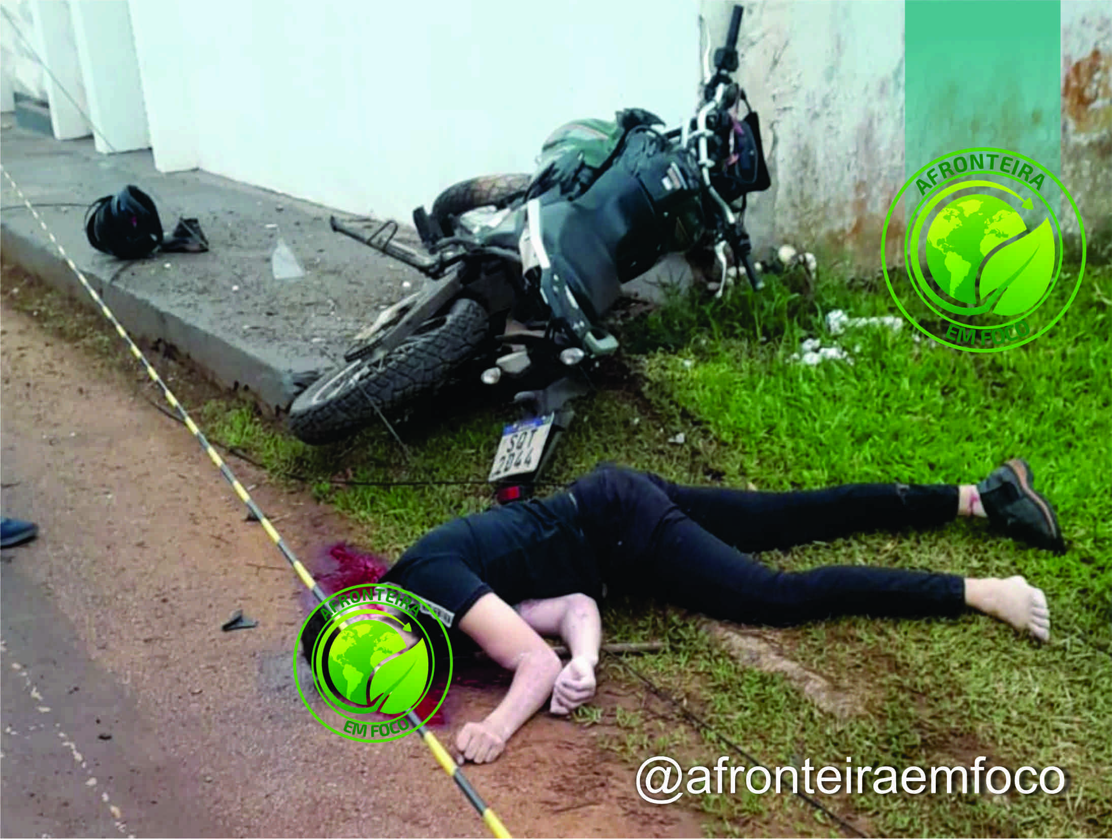 Grave acidente de moto deixa jovem morto na manhã deste domingo em Brasiléia