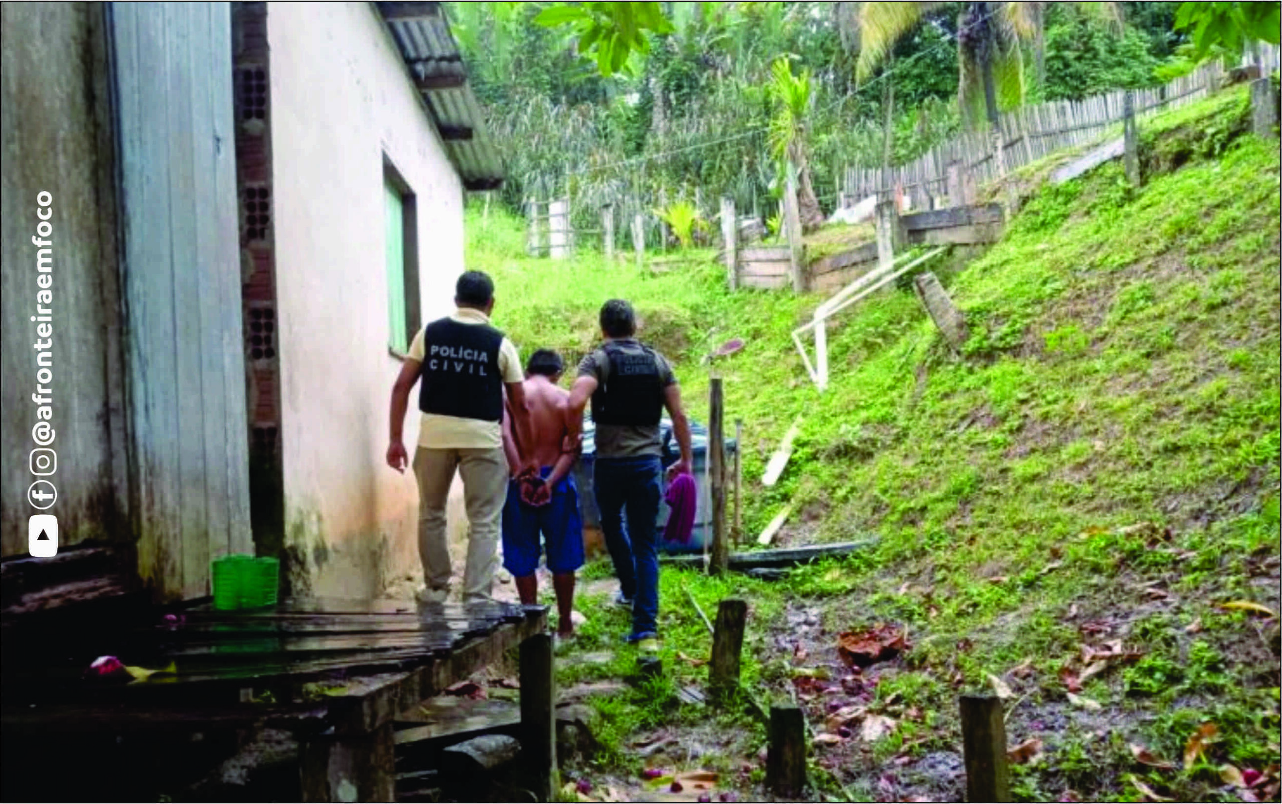 Polícia Civil prende homem por estupro de vulnerável contra enteada de 11 anos em Cruzeiro do Sul