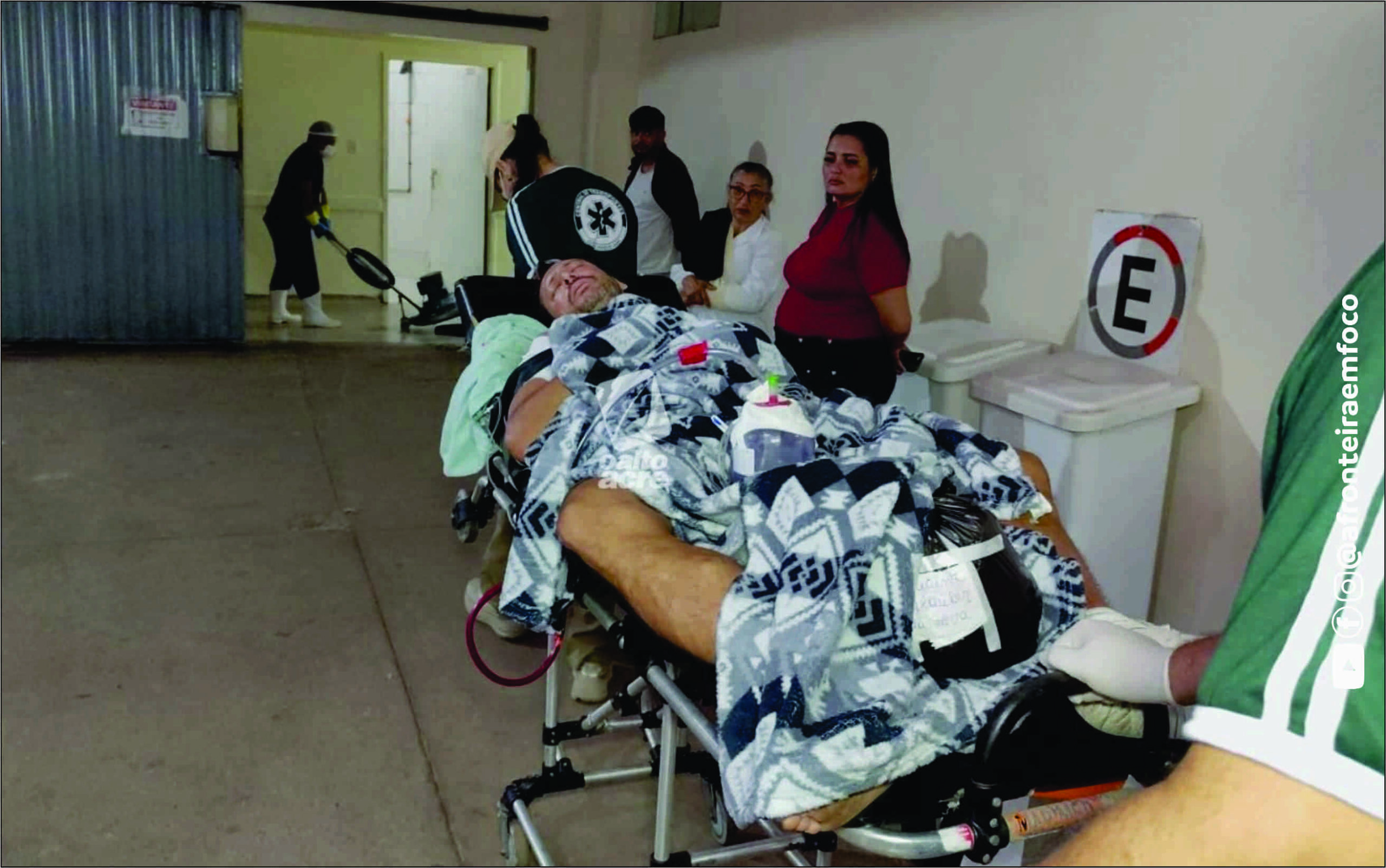 Bebedeira e discussão termina com homem esfaqueado em Brasiléia; vítima teve pulmão e fígado atingidos