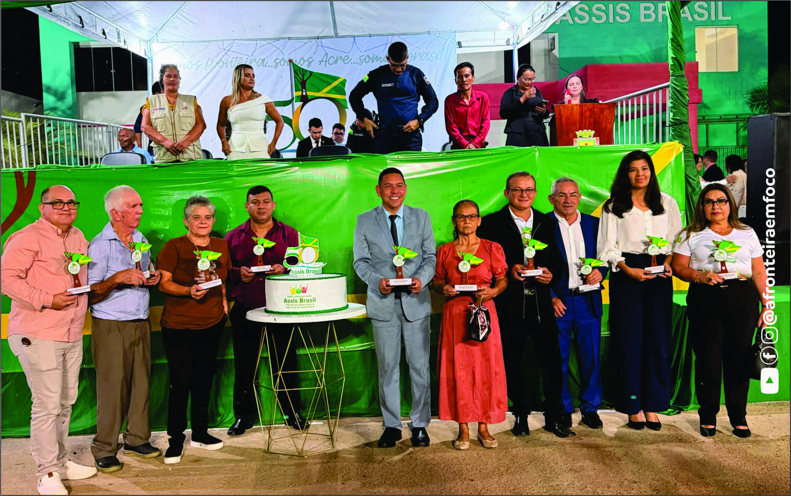 Assis Brasil comemora 50 anos de emancipação política com grande desfile cívico e homenagens