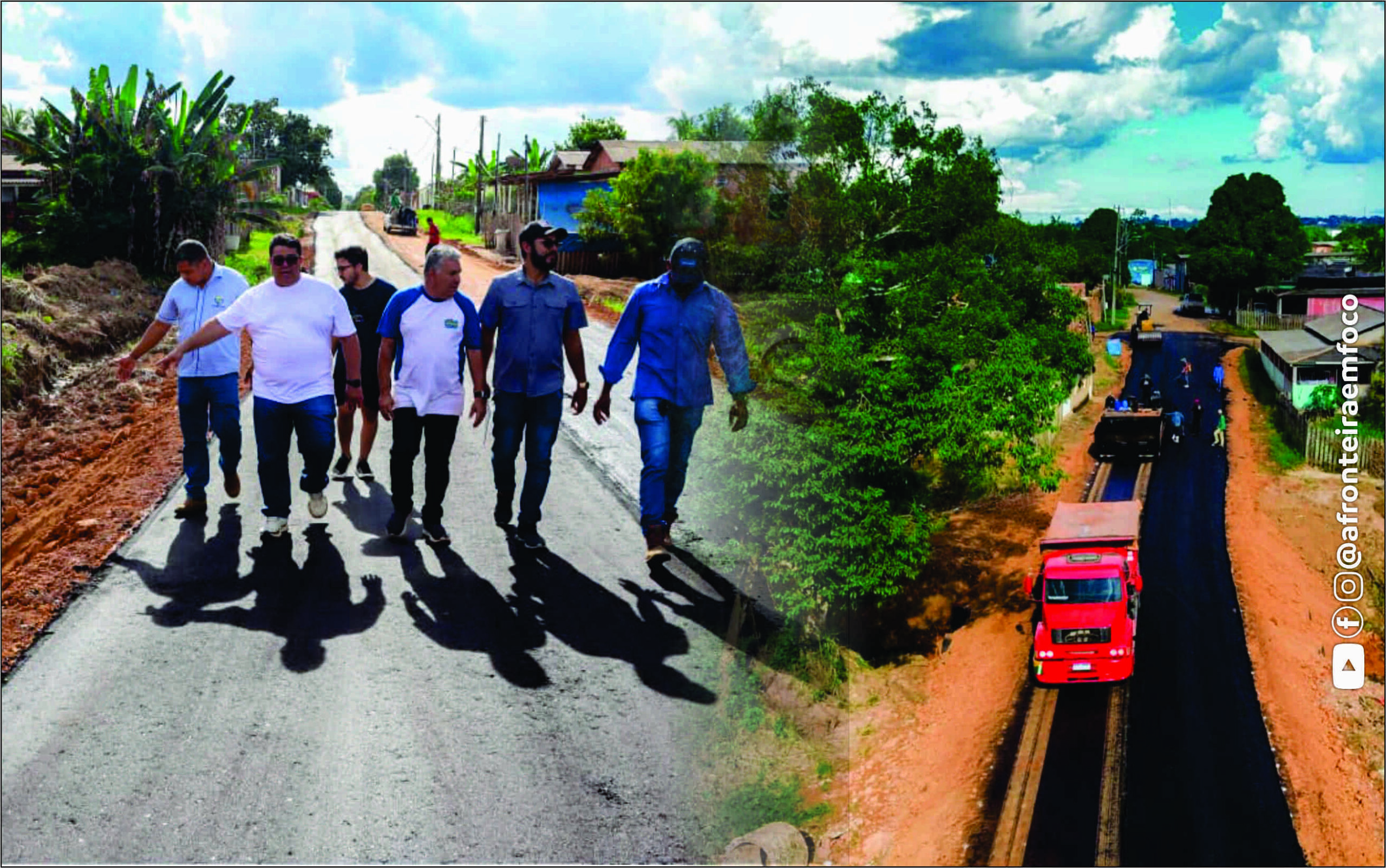 Após enxurrada, rua de acesso aos bairros Alberto Castro, Eldorado e Samaúma recebe drenagem e pavimentação em Brasiléia