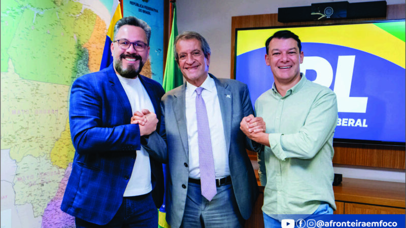 Alan Rick participa de reunião com presidentes nacionais do Republicanos e do PL para discutir cenário político do Acre