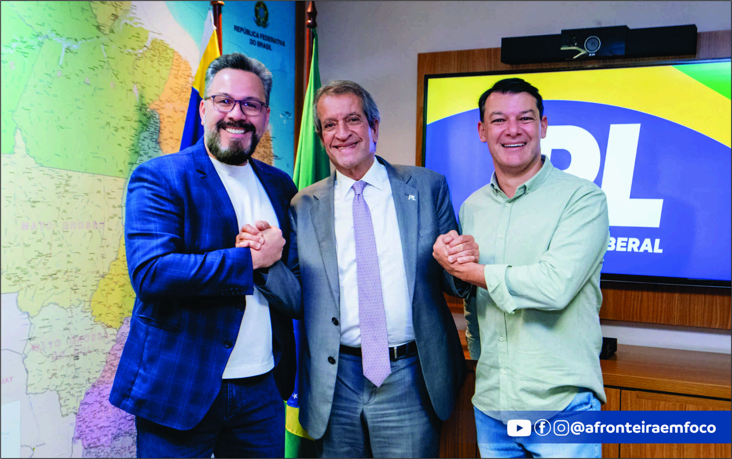 Alan Rick participa de reunião com presidentes nacionais do Republicanos e do PL para discutir cenário político do Acre