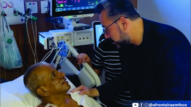 Alan Rick visita Edinaldo Muniz em hospital de São Paulo