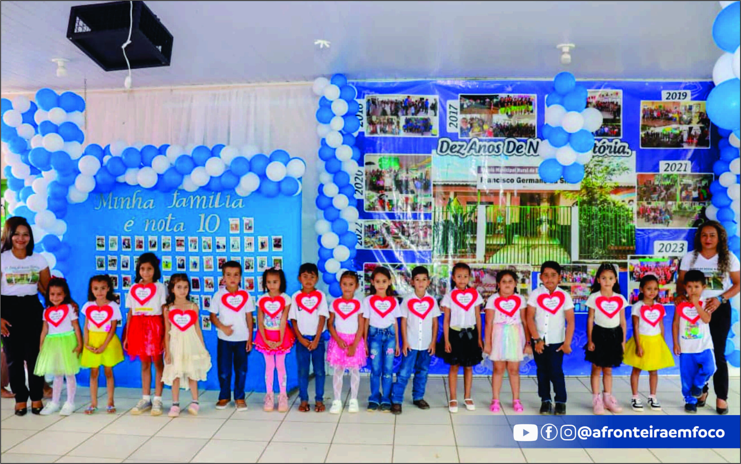 Escola Nucleada Francisco Germano celebra 10 anos com o Dia da Família na Escola na zona rural de Brasiléia