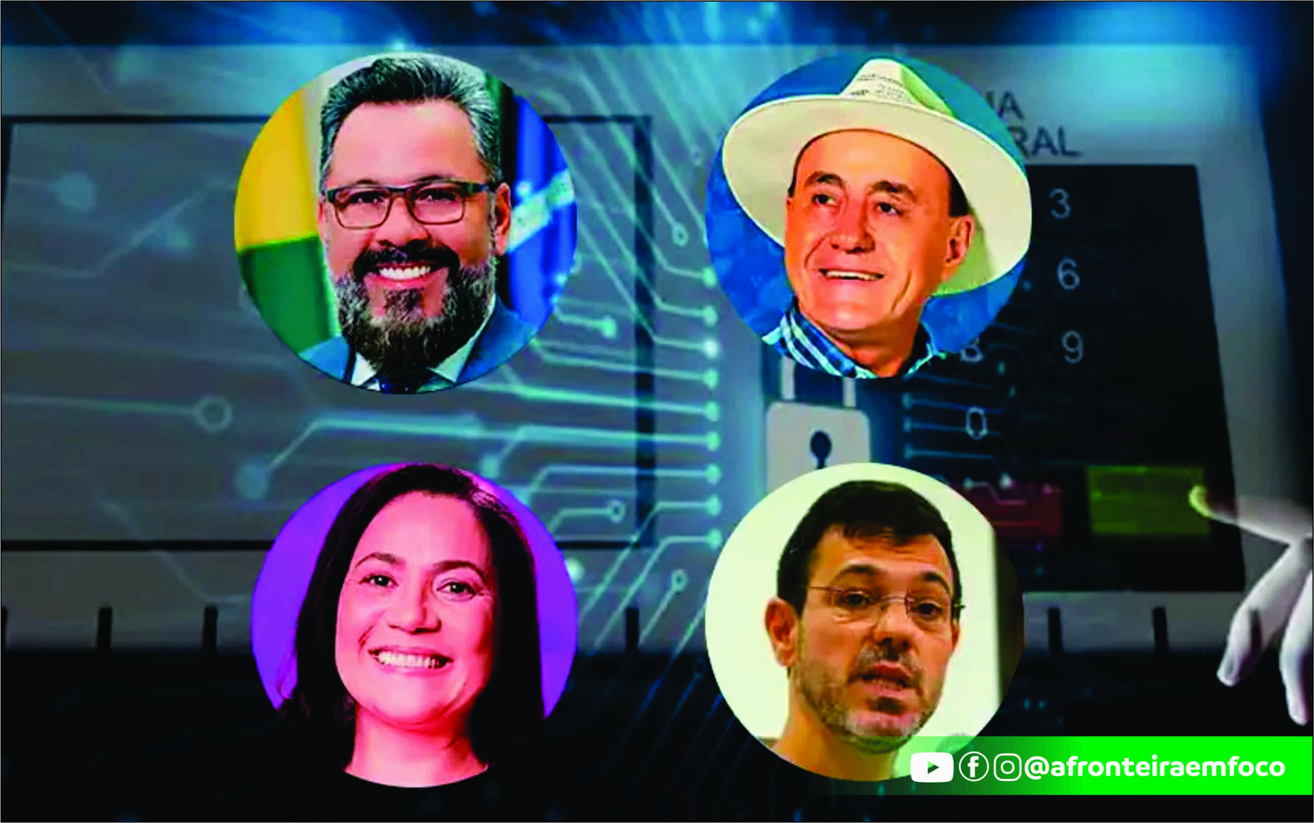 Real Time Big Data: Alan Rick lidera corrida pelo Governo do Acre com 38%; Mailza aparece com 28%
