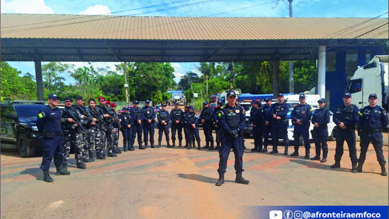 Forças de segurança reforçam operação integrada na fronteira entre Acre e Bolívia