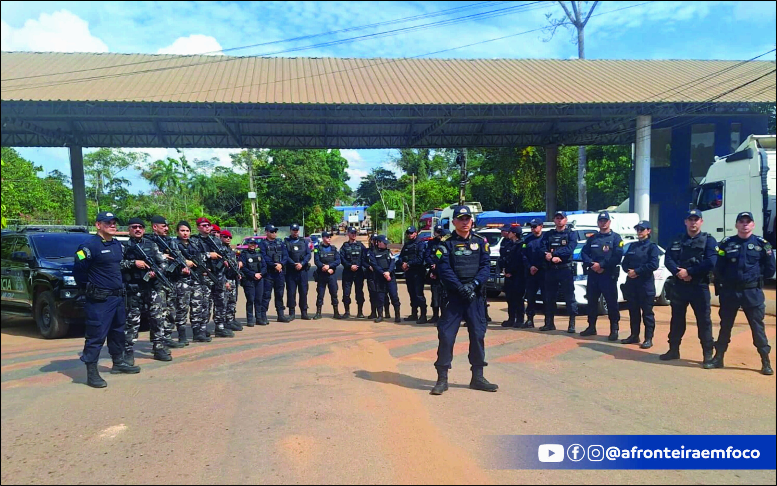 Forças de segurança reforçam operação integrada na fronteira entre Acre e Bolívia