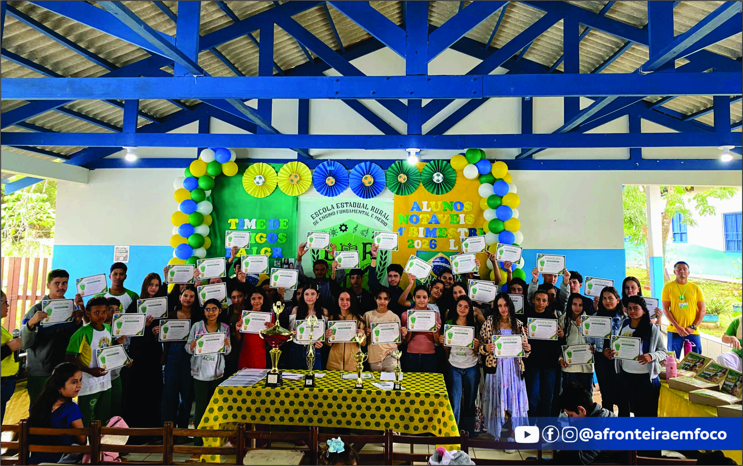 Escola Luiz Gonzaga da Rocha celebra alunos destaques, inclusão e projeto da Copa do Mundo 2026